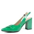 Лачени дамски елегантни сандали Eliza в зелено 21691-2