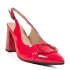 Лачени дамски елегантни сандали Eliza в червено 21691-5