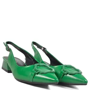 Елегантни дамски ниски сандали Eliza в зелен цвят ...