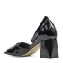 Официални дамски сандали Eliza от еко лак в черен цвят 21694-1