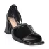 Официални дамски лачени сандали Eliza в черен цвят 21695-1
