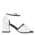 Официални дамски лачени сандали Eliza в бял цвят 21695-2