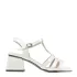 Дамски елегантни сандали Eliza в бяло на ток 21709-4