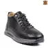 Кожени мъжки зимни обувки в черен цвят 12585-1