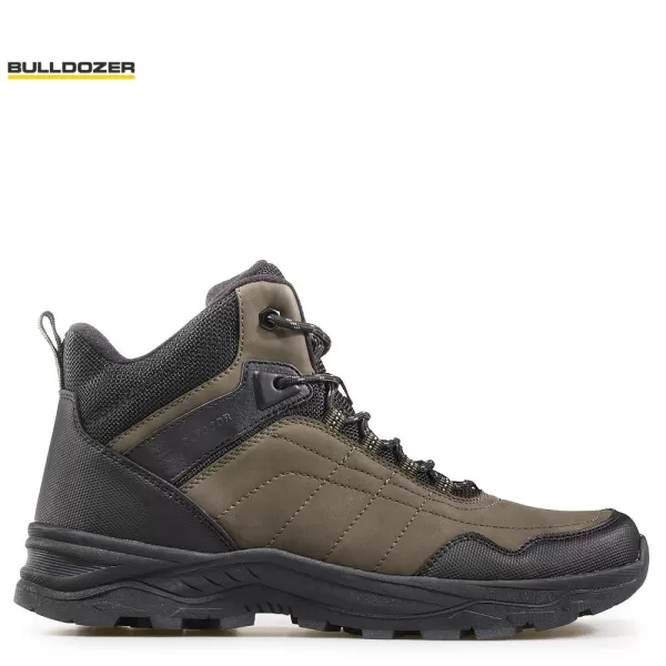 Мъжки зимни боти в черно и каки Bulldozer 20611-2 Khaki/Black