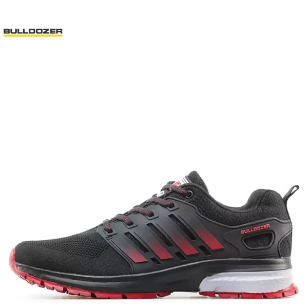 Мъжки маратонки в черно и червено Bulldozer 81001 Black/red