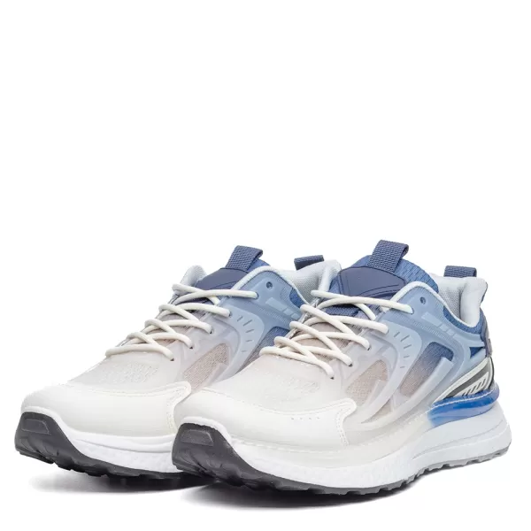 Мъжки маратонки в бяло и синьо 35180-2
