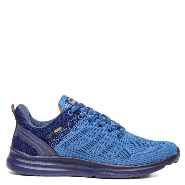 Леки сини мъжки маратонки от дишащ текстил 35192-2