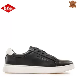 Черни мъжки кожени кецове Lee Cooper LC 702-10 Bla...