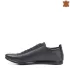 Кожени черни мъжки спортно елегантни обувки 12588-1