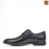 Елегантни мъжки обувки от естествена кожа в черен цвят 12593-1