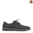 Черни мъжки елегантни обувки от набук с перфорация 13296-3