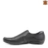 Черни мъжки спортно елегантни обувки с перфорация 13302-1