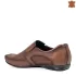Кафяви мъжки спортно елегантни обувки с перфорация 13302-2