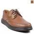 Мъжки ежедневни кожени обувки в таба с връзки 13314-1