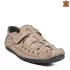 Мъжки летни обувки от естествена кожа в бежов цвят 13322-2