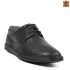 Летни мъжки обувки от естествена кожа в черен цвят 13327-1