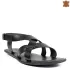 Мъжки сандали Gladiator 14602-1 от естествена кожа в черен цвят