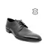 Черни мъжки официални обувки с декоративна перфорация 11959