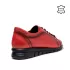 Равни дамски обувки в червен цвят 21030-3