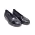 Ниски черни дамски ежедневни обувки от кожа и лак