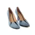 Сини дамски официални обувки Елиза на висок тънък ток
