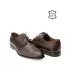 Мъжки елегантни обувки от естествена кожа в кафяв цвят 13063