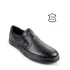 Мъжки ежедневни обувки от черен шагрен с ластик