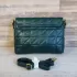 Дамска чанта в зелен цвят от еко кожа 73076-3
