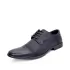 Качествени официални черни мъжки обувки от еко кожа