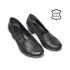 Ежедневни черни дамски обувки с ток 21016-1