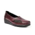 Дамски ежедневни обувки от еко кожа в цвят бордо