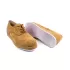 Дамски обувки оксфорд от еко велур в цвят камел
