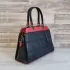Дамска чанта в черно и червено от еко кожа 73094-9