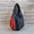 Дамска чанта тип торба в черно и червено 73044-5