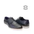 Мъжки елегантни обувки швейцарски тип в синьо 13092