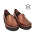 Дамски обувки с ластици в цвят таба 21028-3