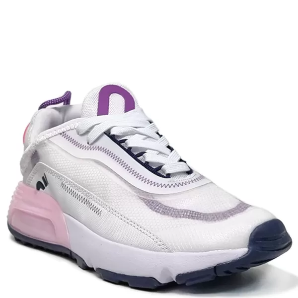 Дамски маратонки в бяло и лилаво 34090-2