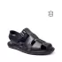 Черни мъжки сандали от естествена кожа 14565-2