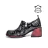Дамски ежедневни обувки сиви на ток 21003-1