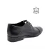 Мъжки официални обувки от естествена кожа в черно 11766-1