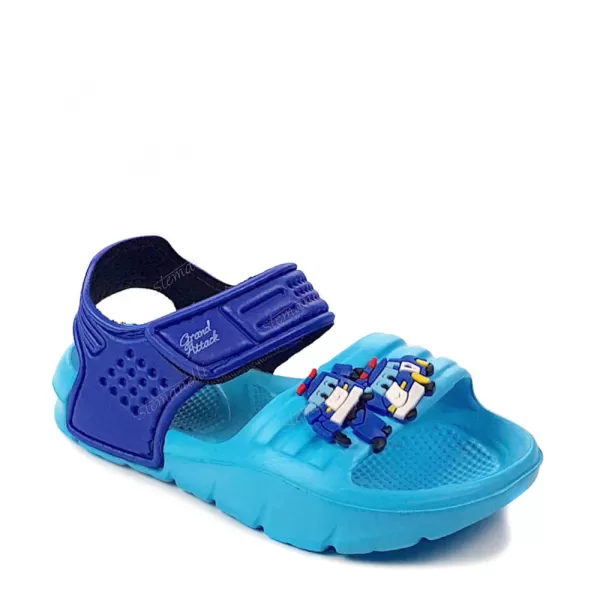 Бебешки сини гумени сандали за момчета
