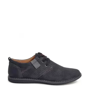 Мъжки летни обувки от еко кожа в черен цвят...