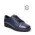 Равни дамски обувки в син цвят 21030-5