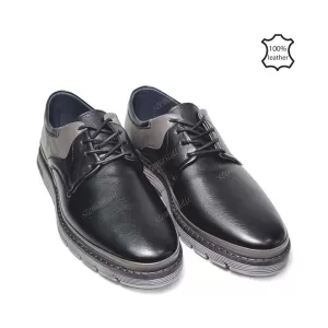 Черни мъжки ежедневни обувки с връзки 13156-1...