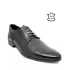 Мъжки официални обувки от естествена кожа в черен цвят