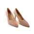 Дамски официални обувки Елиза в бежов цвят на ток