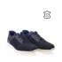 Сини мъжки спортни обувки от естествен набук 13080