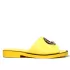 Жълти летни дамски чехли Eliza с метален аксесоар