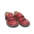 Равни червени дамски ежедневни обувки с лепка